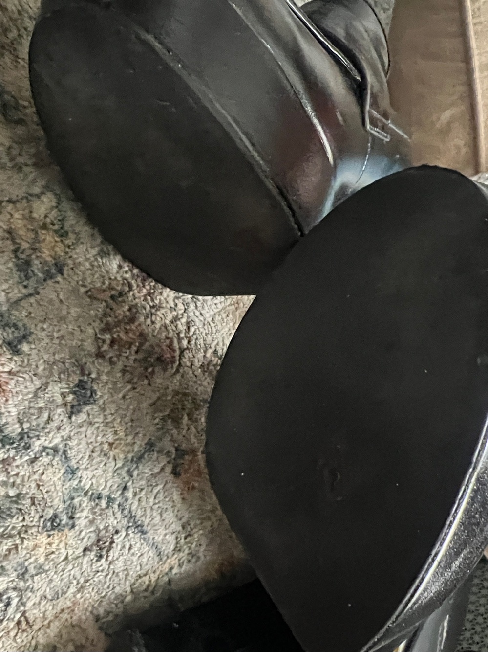 Jeffrey Campbell Black Platform Loafer Heels - Picture 9 of 13